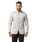Tahvo men light grey bandhgala blazer