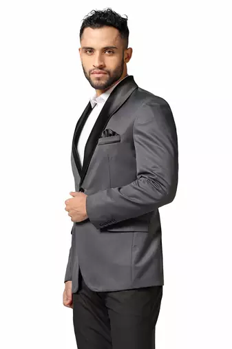 Tahvo men grey tuxedo blazer