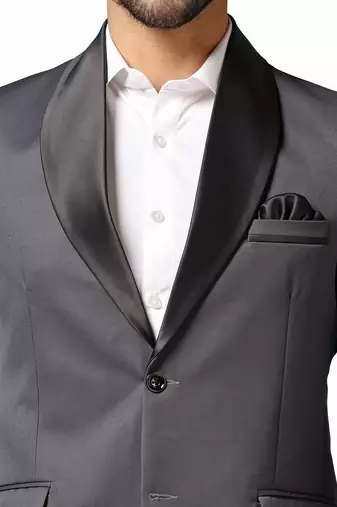 Tahvo men grey tuxedo blazer