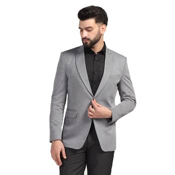 Tahvo men grey strechable blazer 1