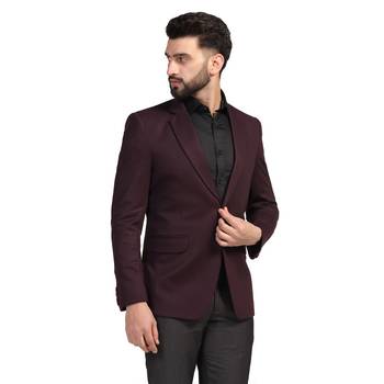 Tahvo men maroon strechable blazer 3