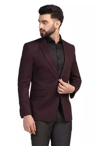 Tahvo men maroon strechable blazer