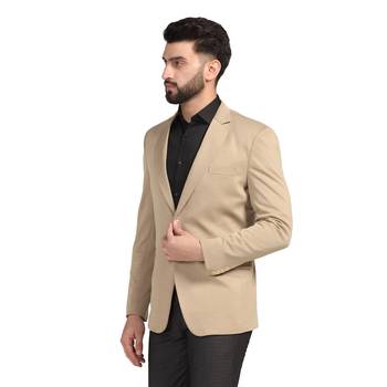 Tahvo men beige strechable blazer 2