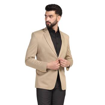 Tahvo men beige strechable blazer 3