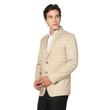 men beige checks blazer 3