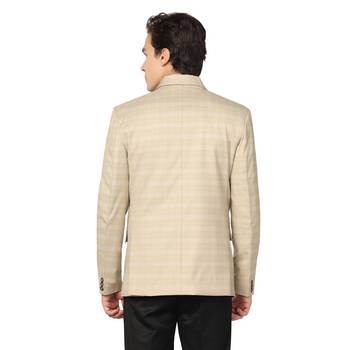 men beige checks blazer 4