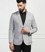 Men linen grey blazer