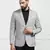 Men linen grey blazer