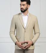 Men corduroy beige blazer