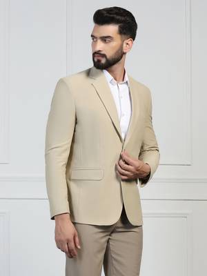 Men corduroy beige blazer 2