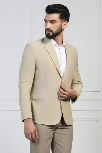 Men corduroy beige blazer