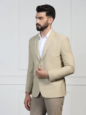 Men corduroy beige blazer 3