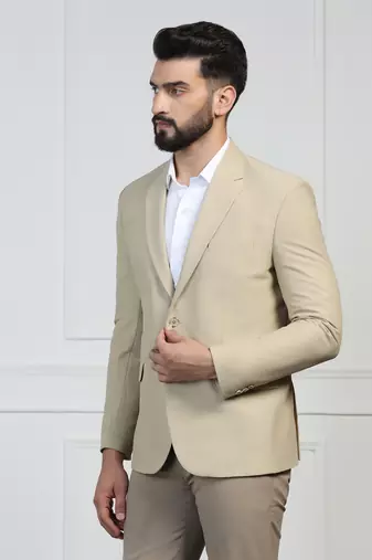 Men corduroy beige blazer