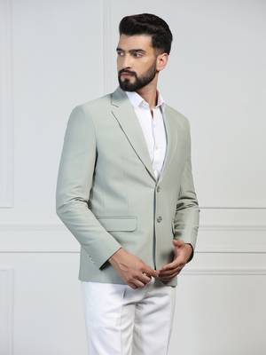 Men corduroy Grey blazer 2
