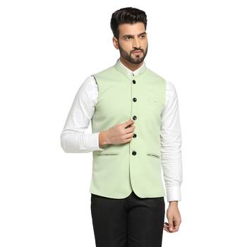Men pista textured nehru jacket 1
