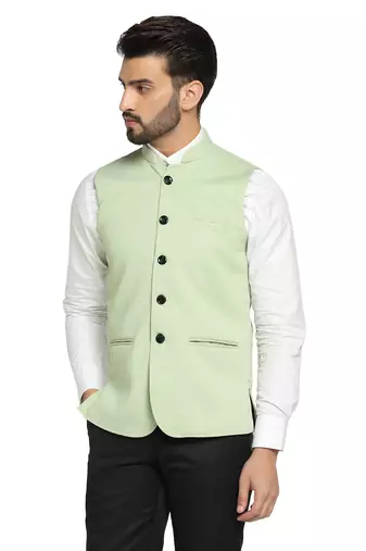 Men pista textured nehru jacket
