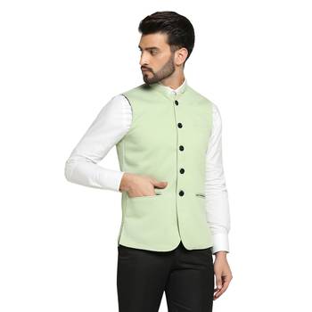 Men pista textured nehru jacket 3