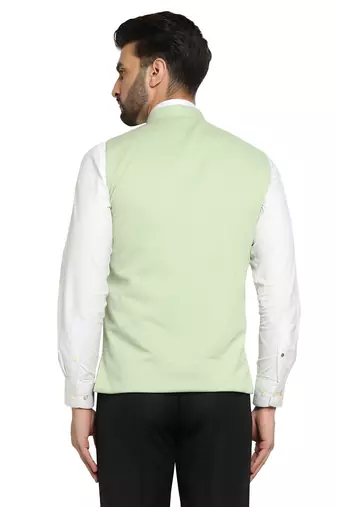 Men pista textured nehru jacket