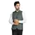 men green solids nehru jacket
