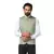 men green printed nehru jacket