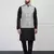 Men grey linen nehru jackets
