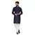 Men purple solid kurta pyjama set
