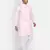 Men pink solid kurta