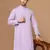 Men solid purple kurta