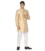 Mens golden indo sherwani