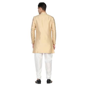 Mens golden indo sherwani 3