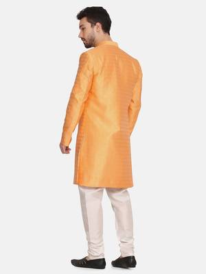 Mens peach indo sherwani 2
