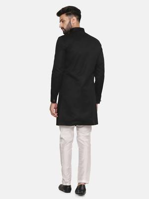 Mens black indo sherwani 2