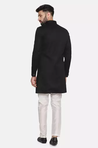 Mens black indo sherwani
