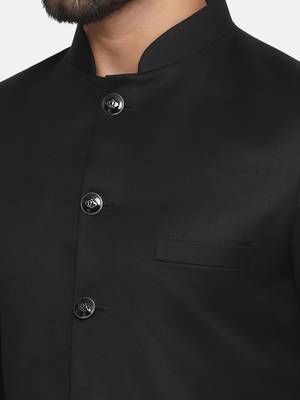Mens black indo sherwani 4