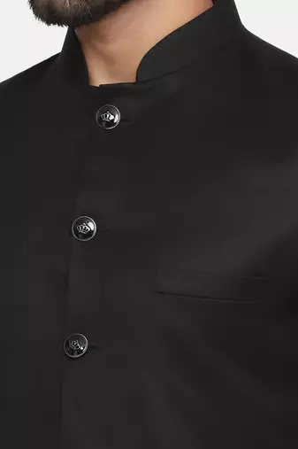 Mens black indo sherwani