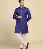 Men purple indo sherwani