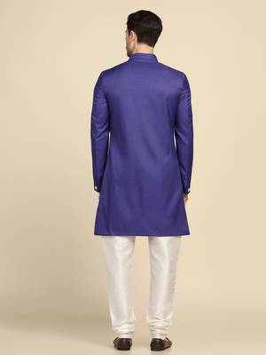 Men purple indo sherwani 4