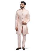 Men peach indo sherwani