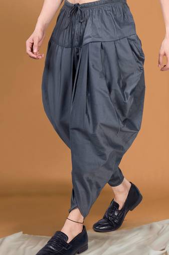 Shiwam ethnix ready to wear cotton-silk dhoti for mens