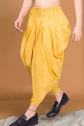 ready to wear cotton-silk dhoti for mens