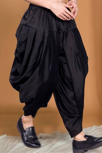 Shiwam ethnix ready to wear cotton-silk dhoti for mens