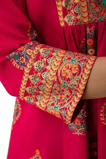 handmade block printed rayon fabric designer tops & tunics