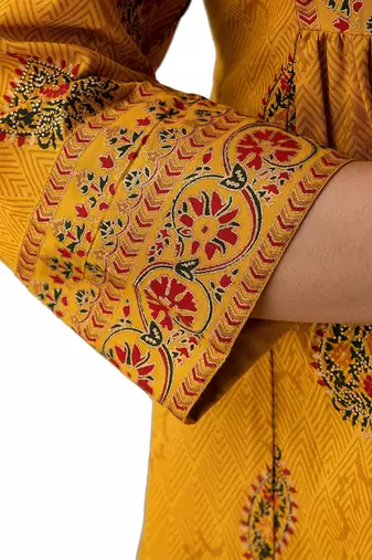 handmade block printed rayon fabric designer tops & tunics