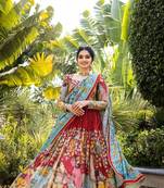 Kalamkari Lehenga Chol PC 401