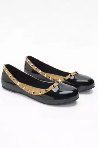 Valentino in black ballerinas