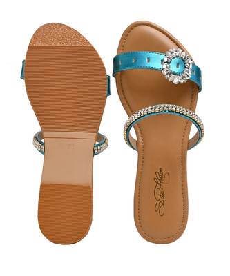 Blue brooch flats 5
