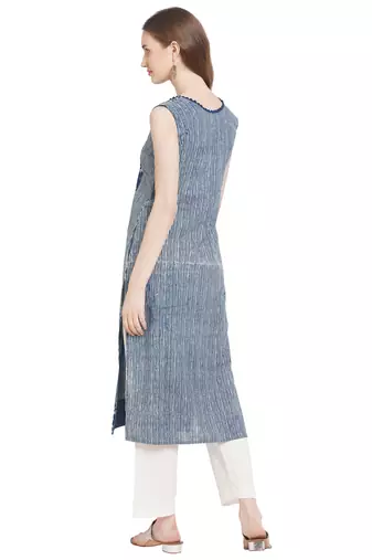 Neel tara handprinted pure cotton kurta for women