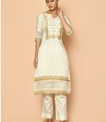 Elly handloom maheshwari silk kurta set for women