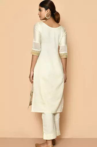 Elly handloom maheshwari silk kurta set for women