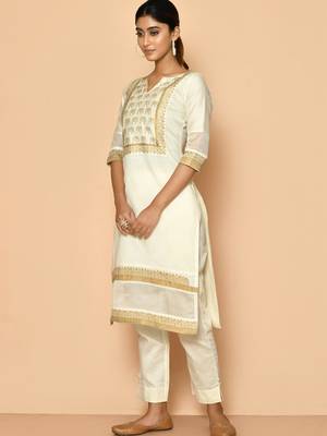 Elly handloom maheshwari silk kurta set for women 4